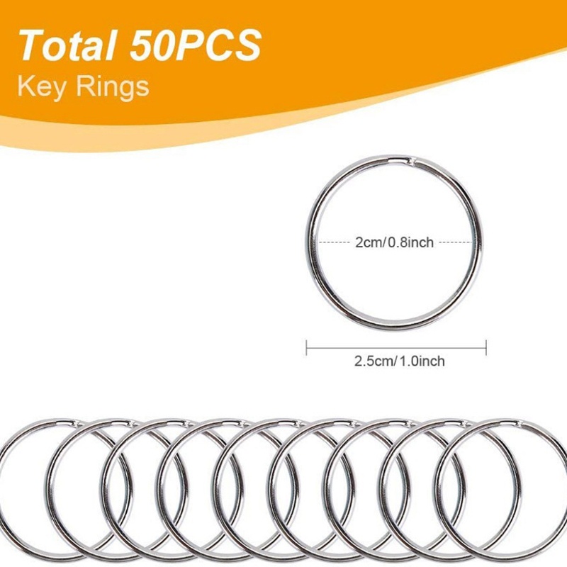 Set 100 Móc Khóa Có Vòng Xoay Nhiều Kích Cỡ S / L Làm Đồ Thủ Công DIY