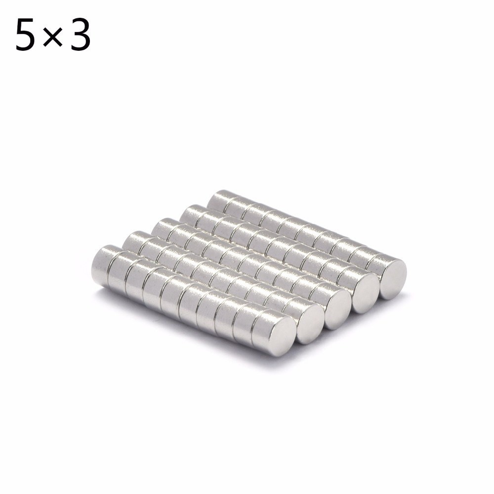 Nam châm trắng 5x3mm, loại nam châm đất hiếm lực hút mạnh