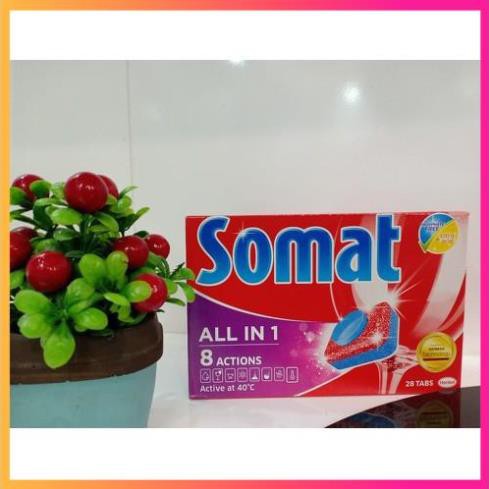 Combo Viên rửa bát Somat all in one 75 viên