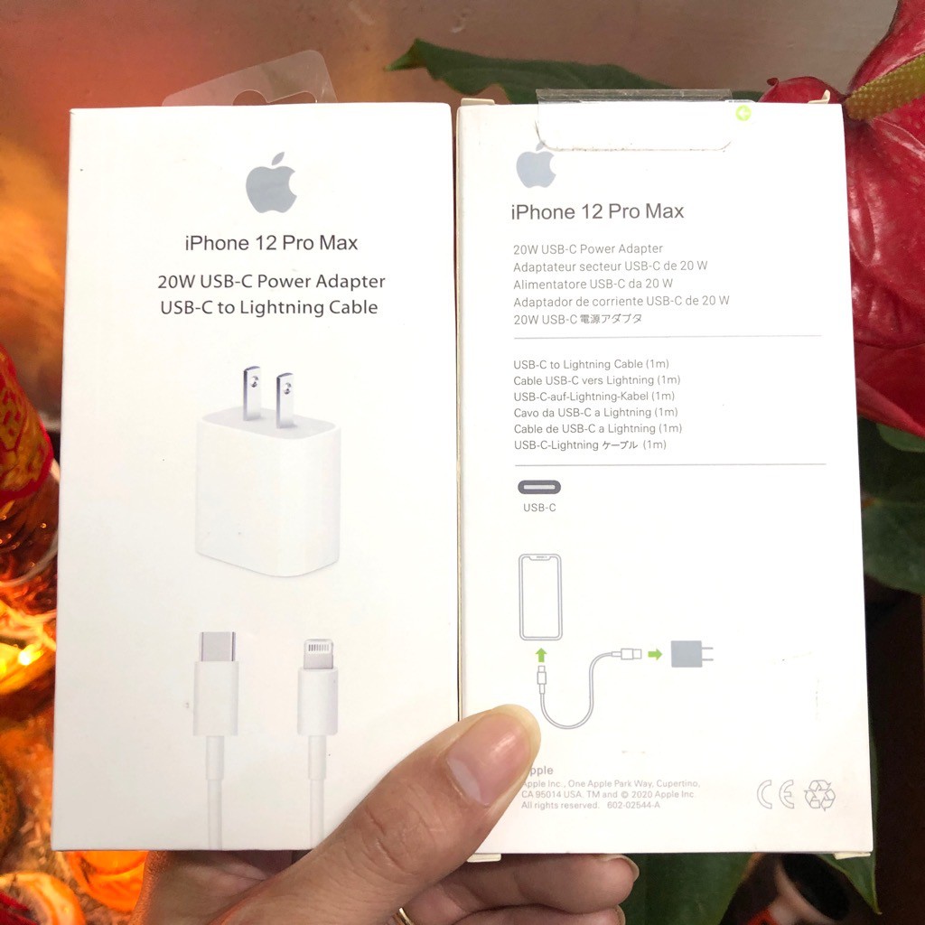 Bộ Sạc Nhanh Iphone 20W Sử Dụng Cho Iphone 12/12prom/11/11 Pro/11 Pro Max/7/7 Plus /8 /8 Plus/ X /Xs/Xs Max bảo hành 12T