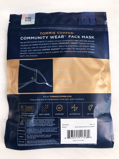 Khẩu trang vải New! Tommie Copper -Mỹ | BigBuy360 - bigbuy360.vn