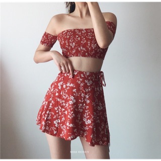 Váy hoa theo set