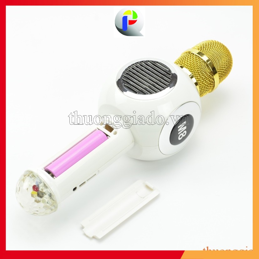 Mic hát karaoke không dây Bluetooth cực to, cực ấm M8