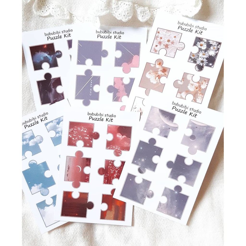 Tờ Bullet Journal/ Planner sticker: Puzzle Kit