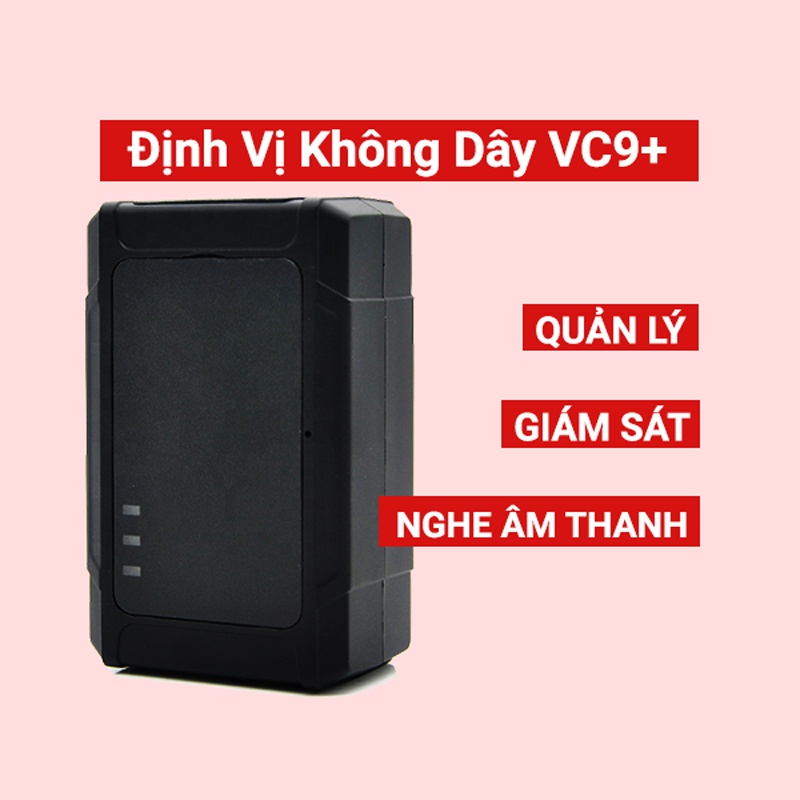 Định Vị Ô Tô, Xe Máy Không Dây A9+ PIN 20 ngày 6000 mAH (Miễn phí App năm đầu tiên) - Sim Data 4G + App trọn đời