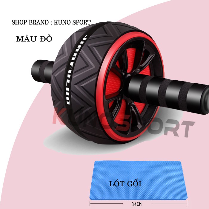 Con lăn tập bụng 1 bánh cao cấp KUNOSPORT tập gym giảm mỡ bụng tại nhà - KN02