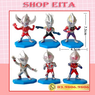 Set 6 siêu nhân trang trí bánh kem, trang trí bánh sinh nhật