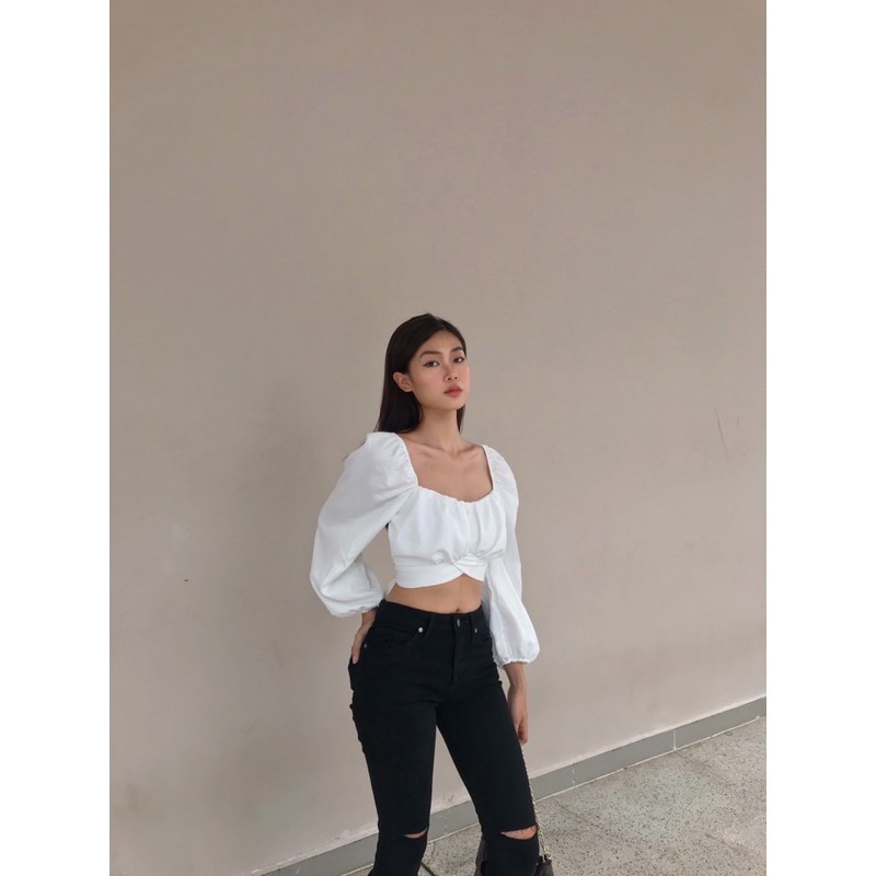 Áo croptop lụa Molly Top RÊVER