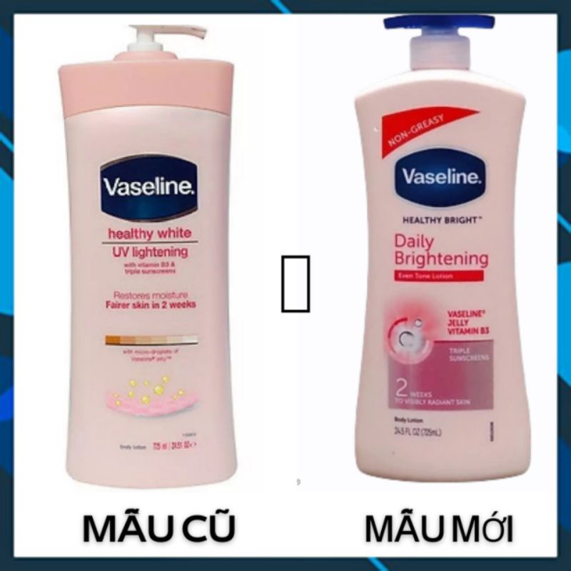 Dưỡng thể Vaseline dưỡng da trắng hồng mịn màng  725ml mỹ