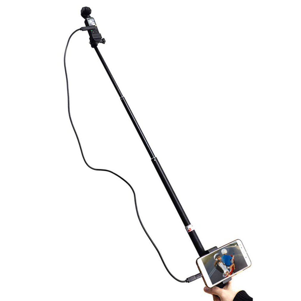 [HT11]Kit lock phone clip telescopic rod selfie stick camera miniature
