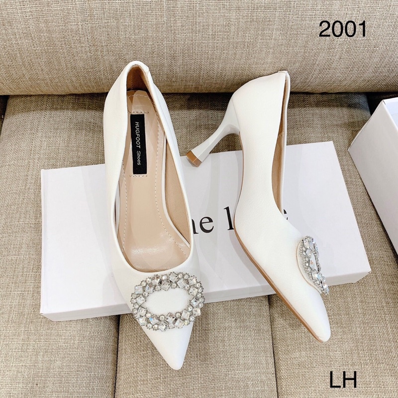 Giày cao gót nữ mũi nhọn 7cm da mềm hàng loại 1