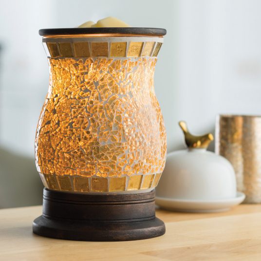 Gilded Glass Illumination Fragrance Warmer - Đèn đốt nến thơm, tinh dầu không khói Candle Warmer