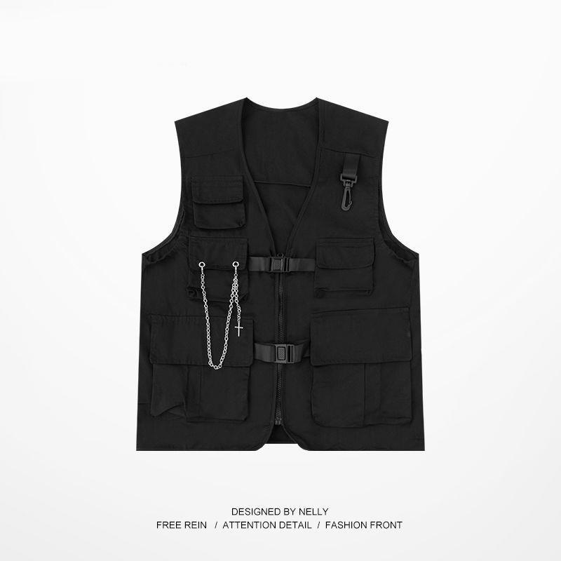 Áo Gile Nam Nữ Quảng Chấu Form Rộng Chất Thô Đứng Form Dáng Đẹp Unisex Phong cách Ulzzang Hàn Quốc