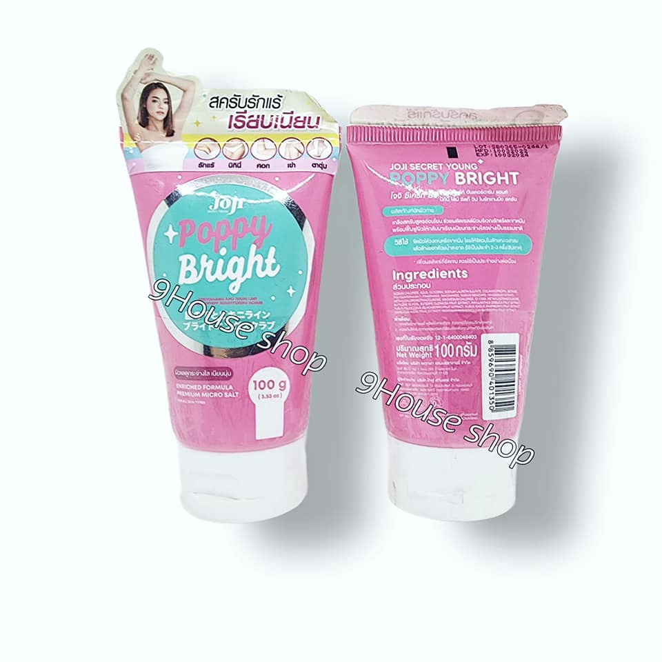 01 Tuýp Tẩy Tế Bào Khử Thâm Joji Secret Young Poppy Bright (Nách, Mông, Bẹn,Gối.....)