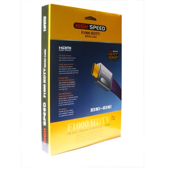 Dây HDMI cao cấp F1000 HDTV 1.8m-15m