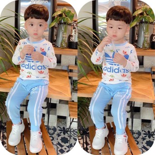 Bộ adidas thu cho bé trai bé gái 8-19kg