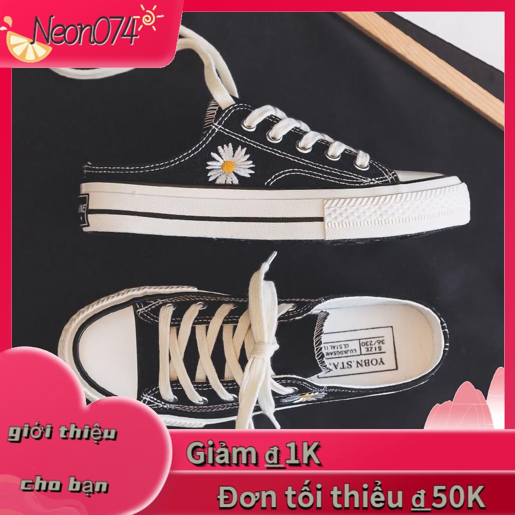 Neon074 Neon074 Sinh viên Giày vải Nữ Thời trang Thanh lịch Cổ điển Thường phục cho Hẹn hò Hoạt động ngoài trời