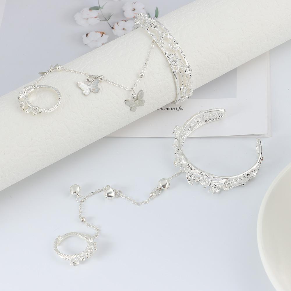 Vòng Tay Phối Chuông Hình Bướm Phong Cách Trung Hoa Cổ Điển Thời Trang Mới Cho Nữ