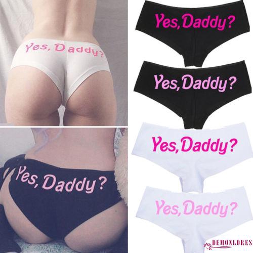 Quần lót in chữ hài hước đầy quyến rũ dành cho nữ