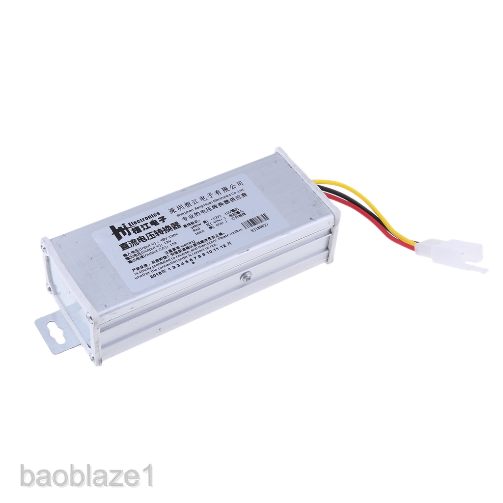 Bộ hạ áp nguồn điện 48V-120V xuống 12V 15A 180W chuyên dùng cho xe hơi