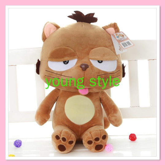 Gấu bông Hình Con Mèo Mắt Lim Dim, Mèo Bông Cute