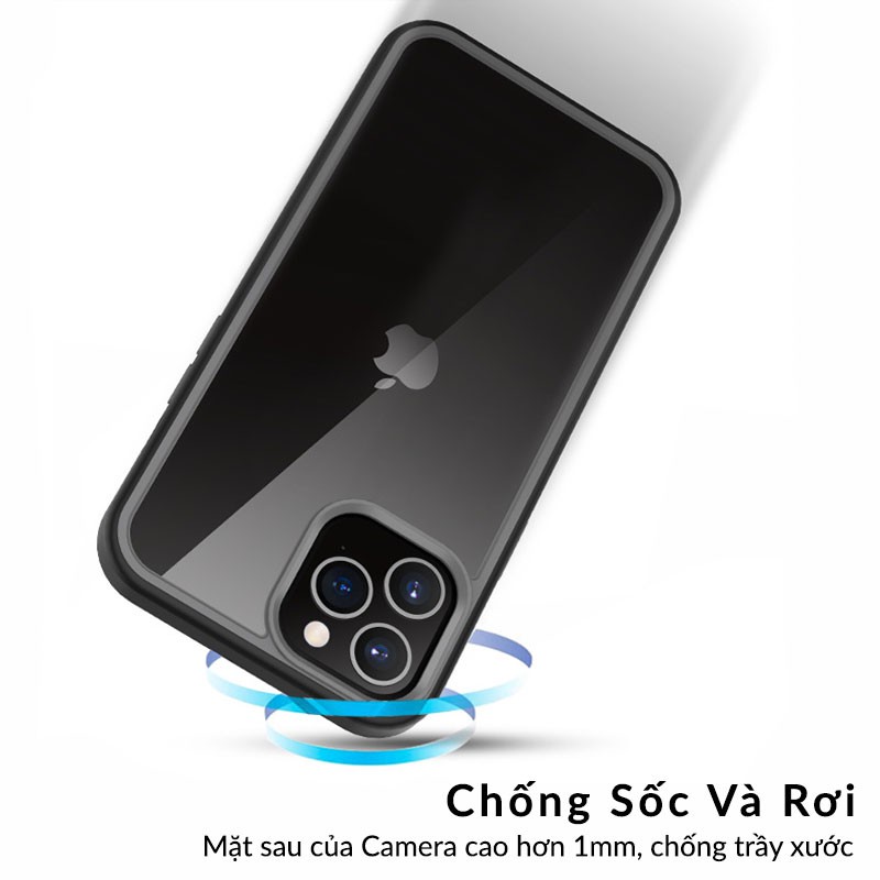 Ốp Lưng iPhone LIKGUS Sexy Seris Viền Màu TPU Mền Chống Sốc, Lưng PC Cứng Trong Suốt Chống Trầy, Viền Bảo Vệ Camera