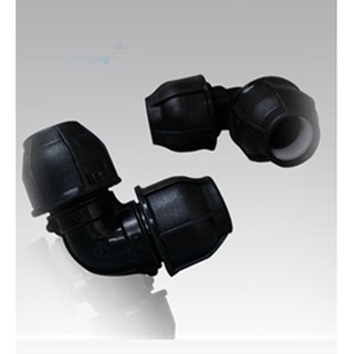 Cút 90 độ HDPE vặn ren D50 D63 D75 D90 D110