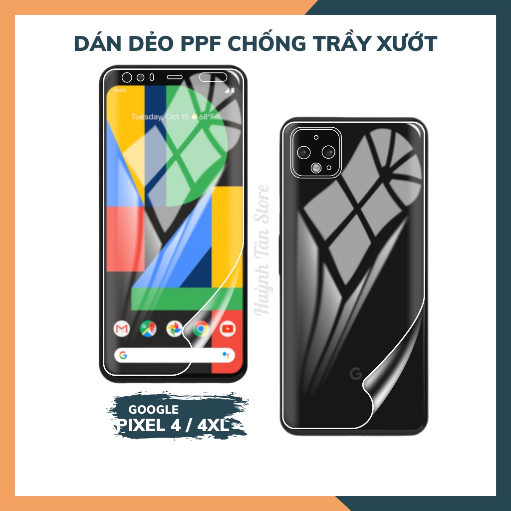 Dán dẻo PPF google pixel 4 px 4xl trong suốt hoặc nhám chống bám vân tay bảo vệ điện thoại mua 1 tặng 1 huỳnh tân store