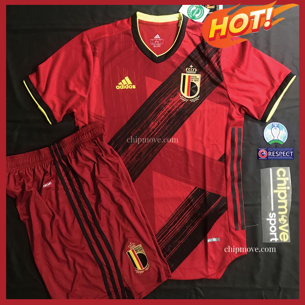 Áo bóng đá Bỉ Đỏ Player sân nhà Thái cao cấp