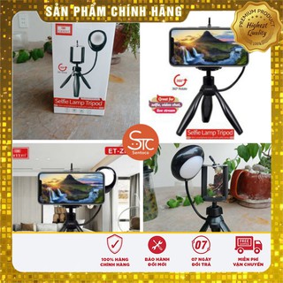 Tripod Kèm Đèn Hỗ Trợ Selfie Earldom ZP-15