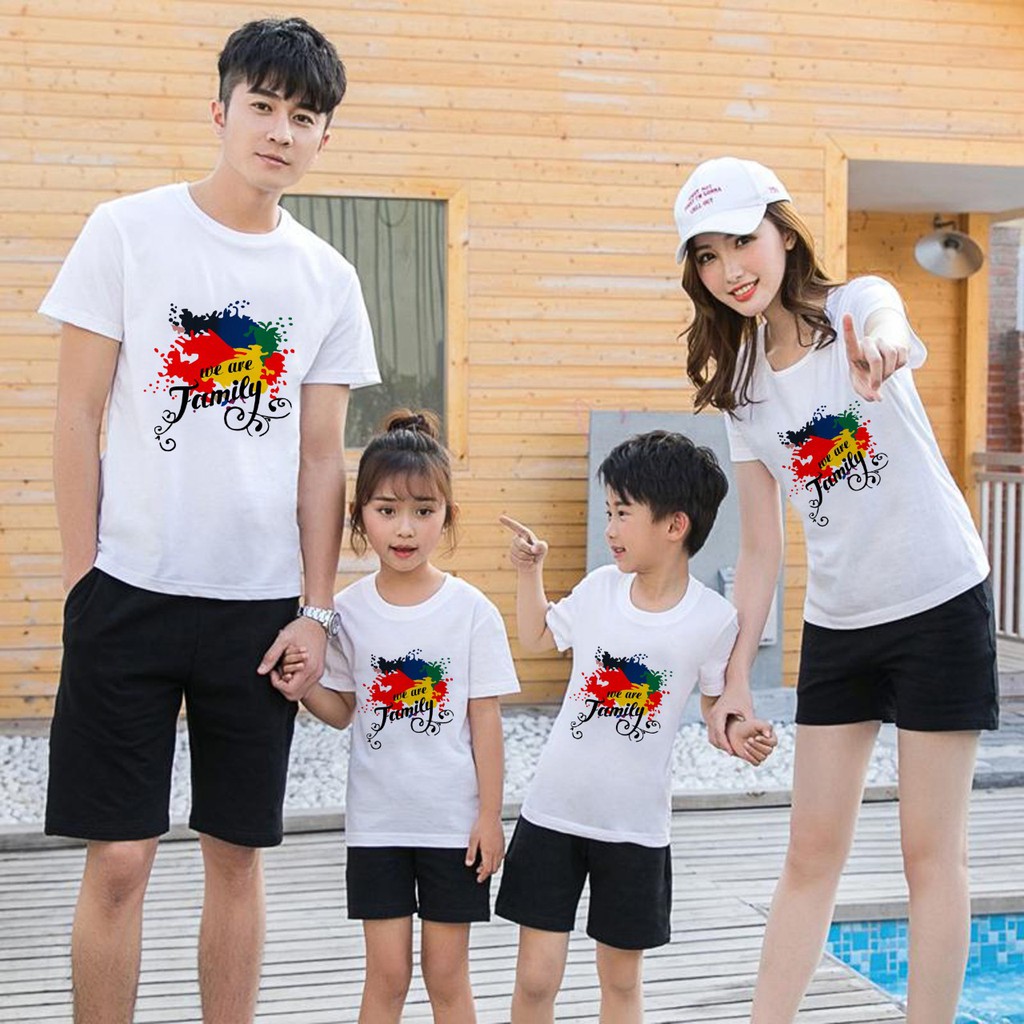Áo gia đình , Đồng phục đi biển  chất liệu thun cotton loại 1 đủ size từ 8 đến 90kg .