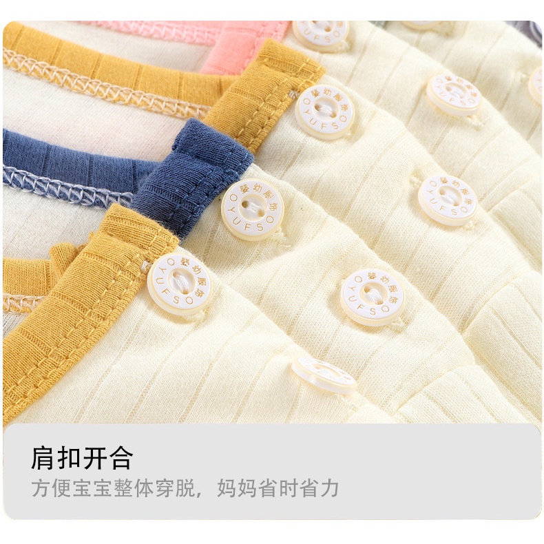 Bộ đồ ngủ tay dài vải cotton lụa phong cách Hàn Quốc thời trang thu đông cho bé 65-125cm