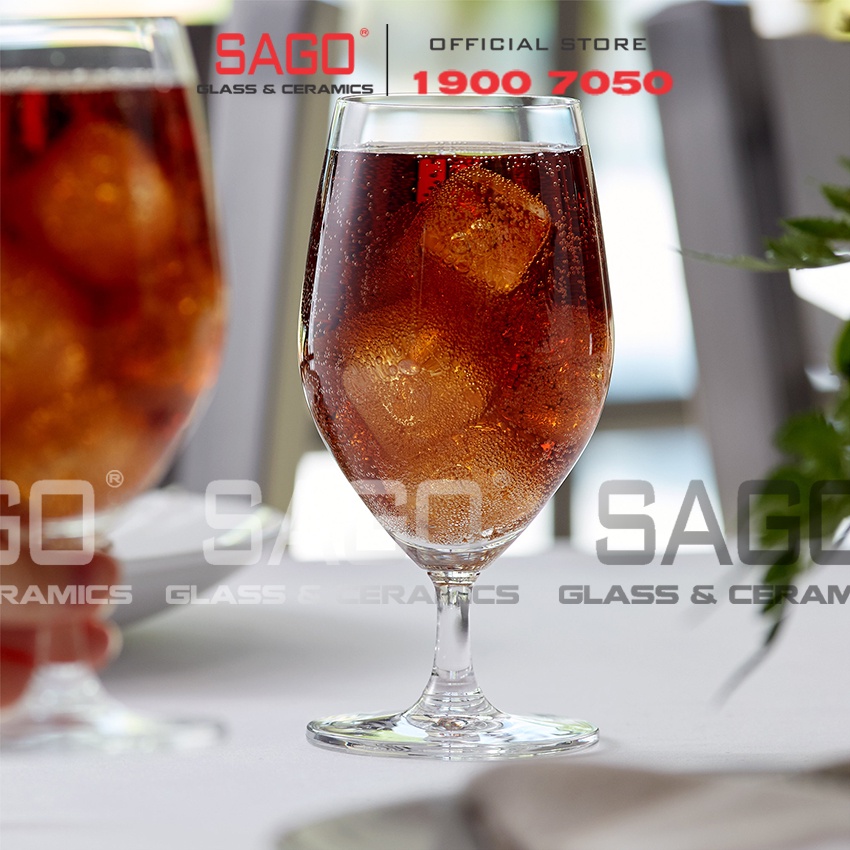 Ly Thủy Tinh Ocean Santé Water Goblet 405ml | 1026G14 , Nhập Khẩu Thái Lan