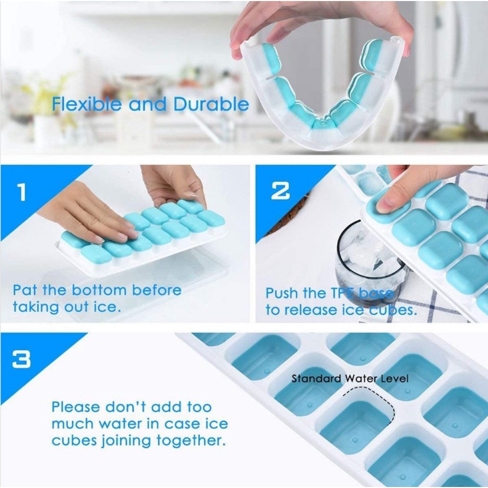 Khay làm đá silicon có lắp