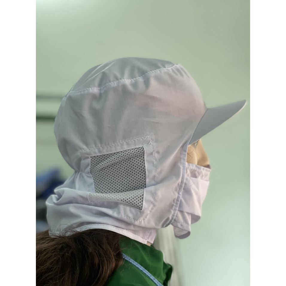 Nón Kết Có Khẩu Trang Chuyên Dùng Lao Động _ Hình Chụp Thật