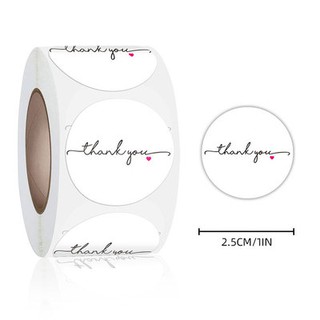 Cuộn 500 Sticker Thank you Dán nhãn Cảm ơn STICK056