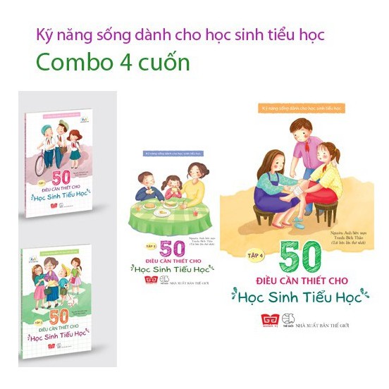 Sách - Kỹ năng sống dành cho Cho Học Sinh Tiểu Học Combo 4 cuốn | BigBuy360 - bigbuy360.vn