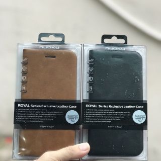 Bao da  Nuoku cho Iphone 7plus / 8 plus dạng ví cao cấp