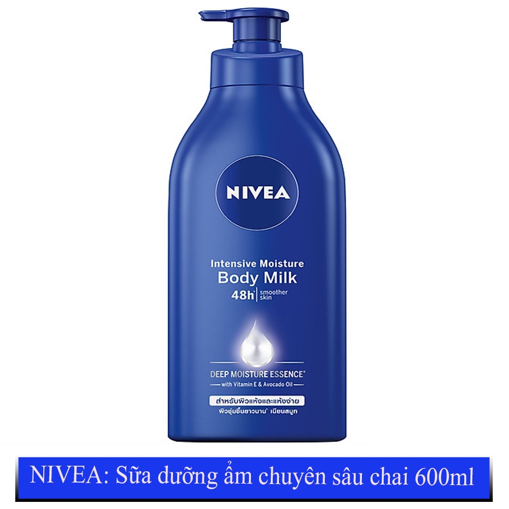 Sữa Dưỡng Thể Dưỡng Ẩm Chuyên Sâu Nivea Chai 600ml