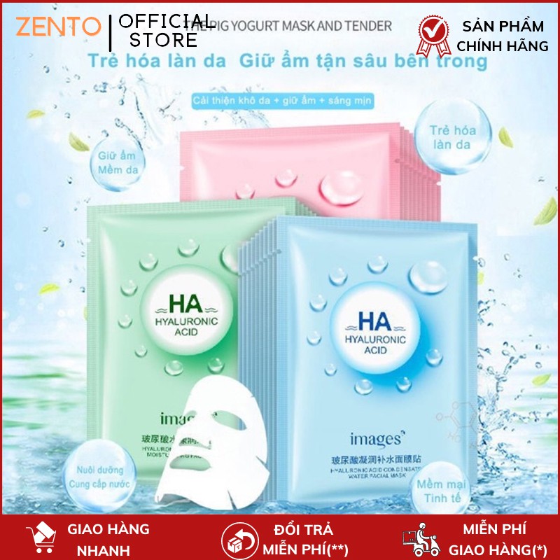 Mặt nạ giấy HA Images MN52 dưỡng ẩm và làm sáng da mix 3 màu nội địa Trung PO-P53