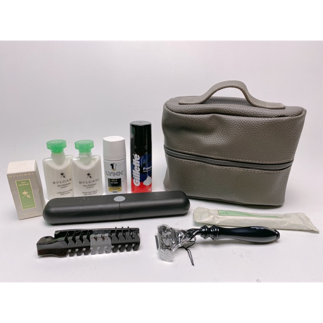 Set bộ dụng cụ du lịch mini cá nhân của hãng hàng không Emirates thương hiệu BVLGARI