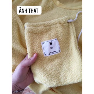 Áo hoodie lông Pastel