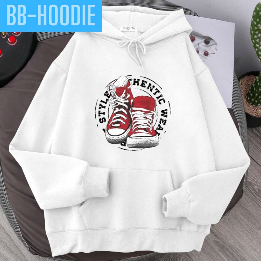 [ HÓT TREND ] ÁO KHOÁC NỈ PHOM NAM NỮ IN ĐÔI GIÀY CỰC CHẤT NHIỀU MÀU BB HOODIE
