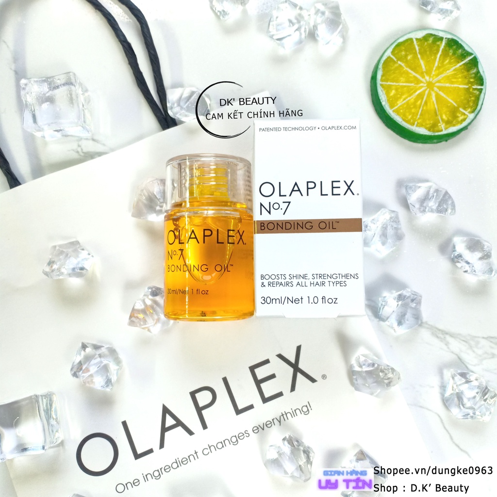 Tinh Dầu Olaplex No7 Suôn Mượt Hàn Gắn Liên Kết Tóc - Bonding Oil 30ml Chính Hãng