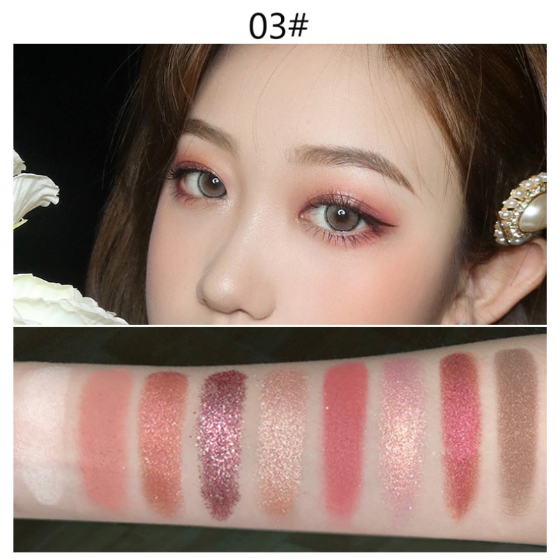 Bảng phấn mắt NOVO hiệu ứng lì/ ánh nhũ chống thấm nước lâu trôi sành điệu | BigBuy360 - bigbuy360.vn