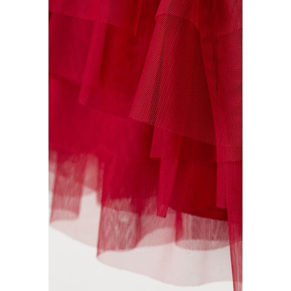 Váy xòe đỏ kèm băng đô size 9-12, 12-18, 18-24m_hàng chính hãng Mỹ