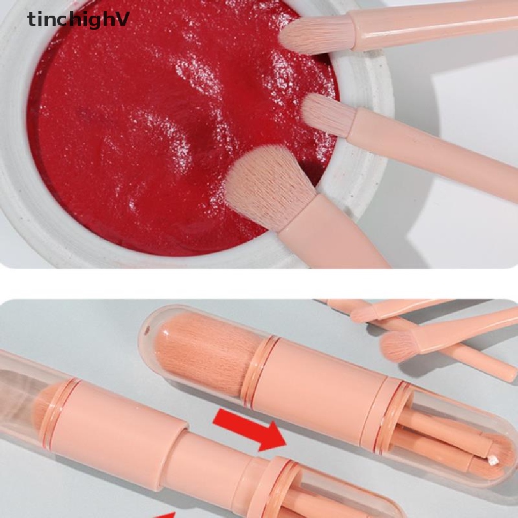 Cọ Trang Điểm Mắt 4 Trong 1 Có Thể Thu Gọn Tiện Dụng