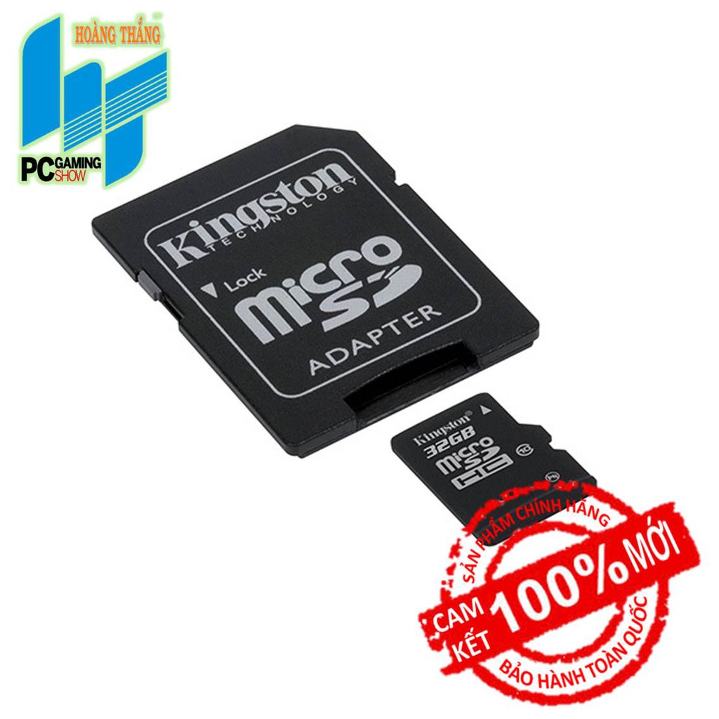 Thẻ nhớ Micro SDHC Kingston 32GB (Class 10) chính hãng