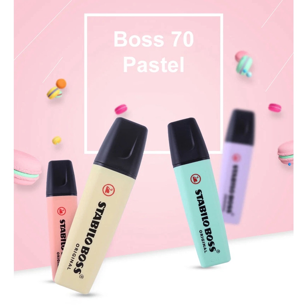 Bộ 6 Bút dạ quang STABILO BOSS ORIGINAL/PASTEL HL(P)70-C6