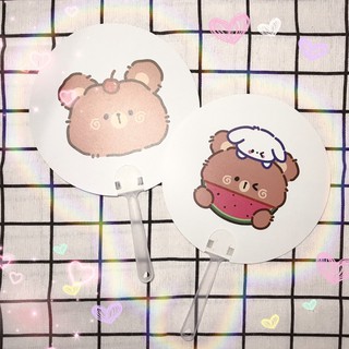 ❄ quạt nhựa cầm tay hoạt hình 🌸🍄